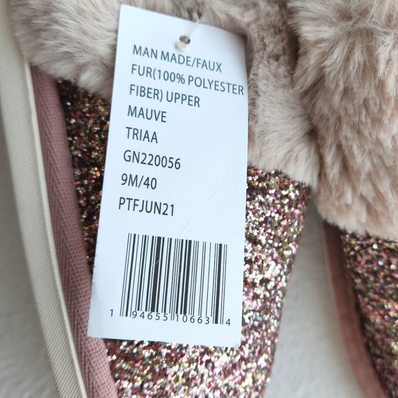 BCBGENERATION Sequin Fur Slippers - Picture 5 of 6